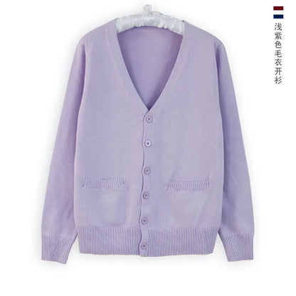 Japanese JK Uniform Cardigan Class Uniform British Student School Uniform Knitted Sweater