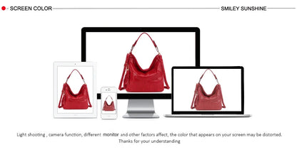 New Crossbody Bags for Women Tote Bag Hobo Messenger Bag Women's Shoulder Bag Vintage Tassel Ladies Hand Bags Leather Handbag