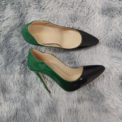 Women Pumps Fashion Sexy 11cm High Heels Classic Pointed Toes Ship-on Stilettos Elegant Thin Heel Jazz Dance Dress Wedding Shoes