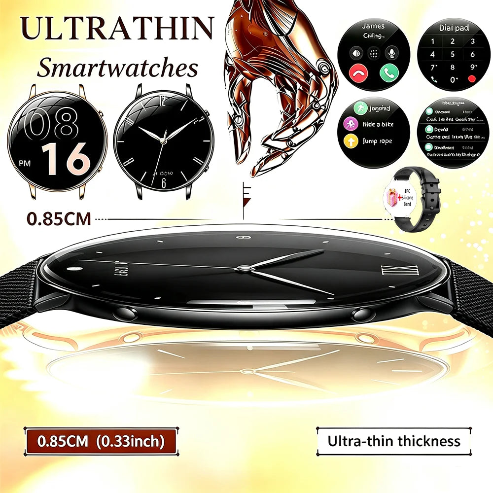 2026 durable women's new smartwatch with 1.32-inch AMOLED screen, language assistant, sports and health functions, women's watch