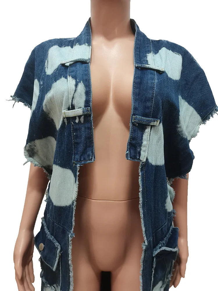 Wmstar Women Clothing Denim Coat Trench Jacket Fashion Street Out Wear Cool Pockets New in Long Tops Wholesale Dropshipping 2023
