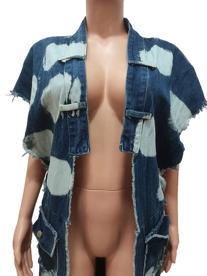 Wmstar Women Clothing Denim Coat Trench Jacket Fashion Street Out Wear Cool Pockets New in Long Tops Wholesale Dropshipping 2023