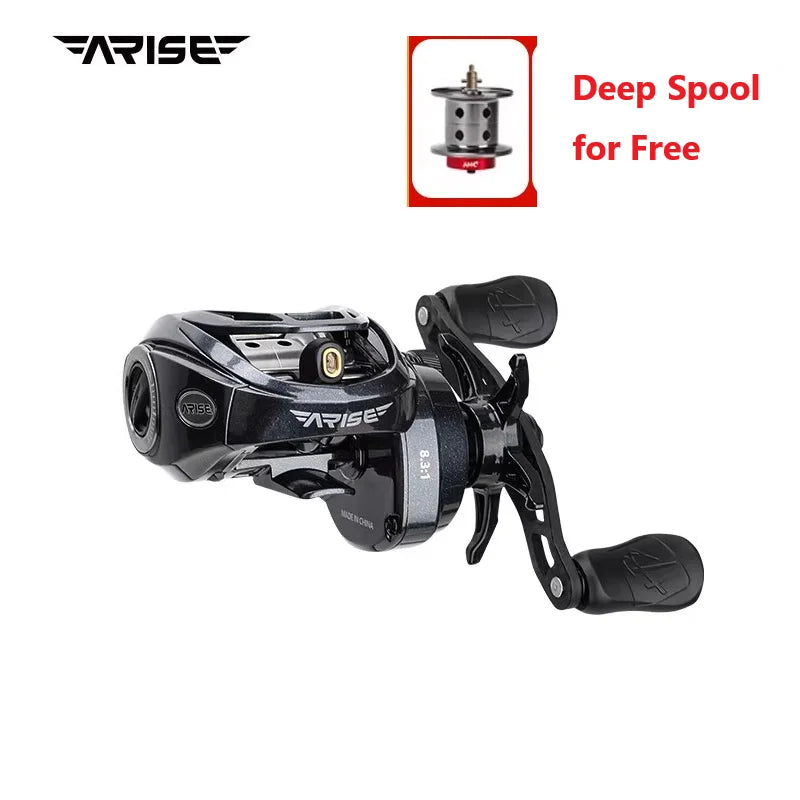 HAIBO 2026 ARISE ELITE Casting Reel 153g 7.2:1/8.3:1 STS AMC+ 2.0 Gear System LFC 4.3g Ultralight Spool Fishing Reel
