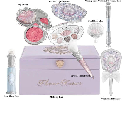 Flower Know Strawberry Rococo All-In One Gift Set Makeup Kit Full Professional Garden Mirror Blush Powder Lip Cream Flowerknows