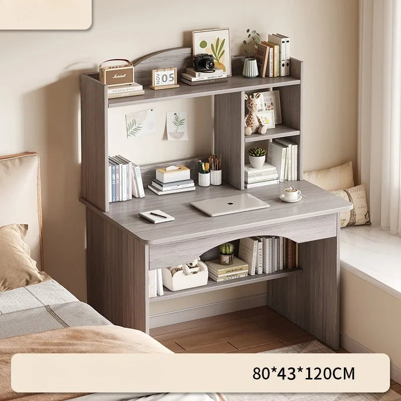 Home Desk Bookcase Integrated Simple Desktop Student Study Table Bedroom Dresser Locker Computer Desk
