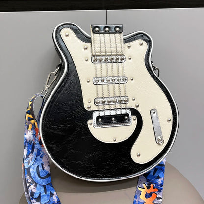 Purses And Handbags For Women Luxury Designer Leather Crossbody Shoulder Bag Handmade Guitar Shape Purse Bags Purse