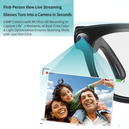 Smart AI Glasses HD Photo Video OpenAI Record Translation Photochromic Lenses Bluetooth Call Music Multifunction Glasses