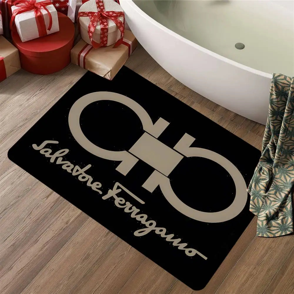 S-Salvatore F-Ferragamo Cartoon Entrance Door Mat Nordic Style Home Doormat Bathroom-Toilet Mats Bedroom Hotel Decor Mat