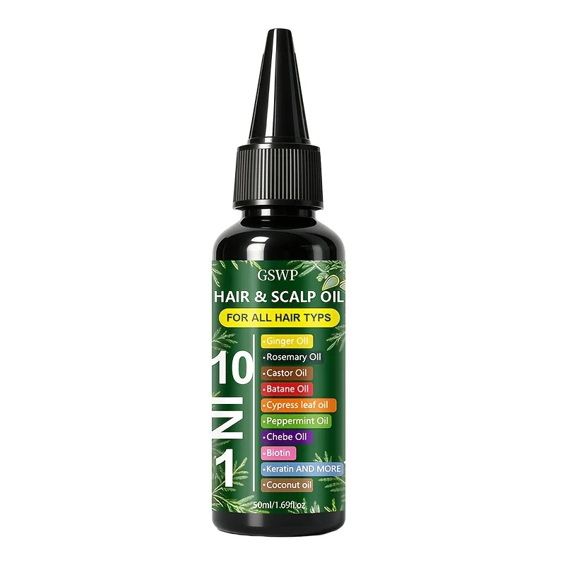 GSWP 10-in-1 Moisturizing Hair Oil: Hydrates and nourishes to care for your tresses.50ml/100ml