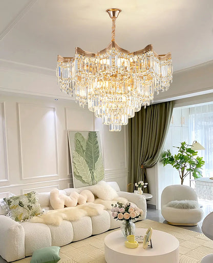 Nordic Luxury Ceiling Chandeliers Modern LED Crystal Pendant Lights for Bedroom Living Room Light Fixtures AC100-240V
