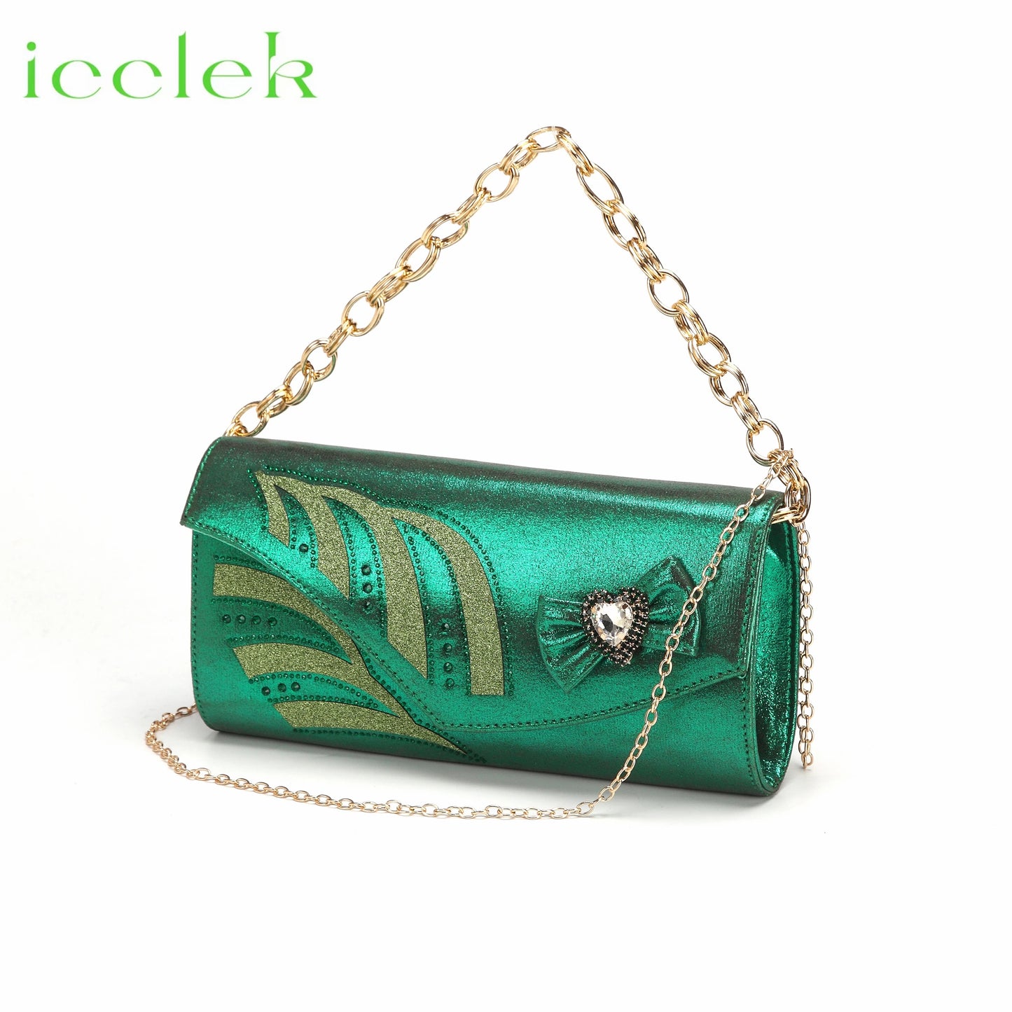 2024 New Arrival Elegant Style Fuchsia Color Low Heels Nigeria Popular Design African Ladies Shoes And Bag Set