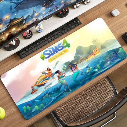 The S-Sims 4   Mouse Pad Non-slip Rubber Computer Mat Gamer Balance Decoracion Deskmat Laptop Office Large