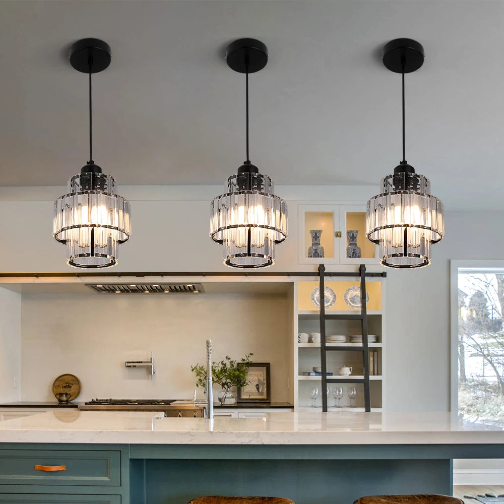 Modern Pendant Lights Luxury Led Crystal Ceiling Lamp Nordic Design Chandelier Bedroom Dining Room Table Kitchen Island Decor