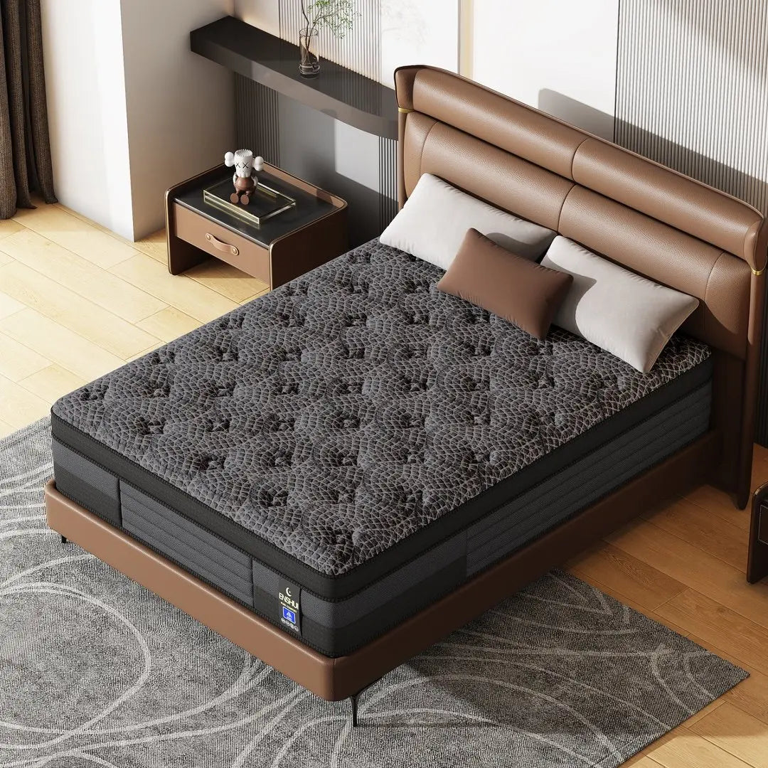 12/14inch Memory Foam Mattress Twin Full Queen King Pocket Spring Mattress Medium Firmness Suitable for Home Bedrooms and Hotels