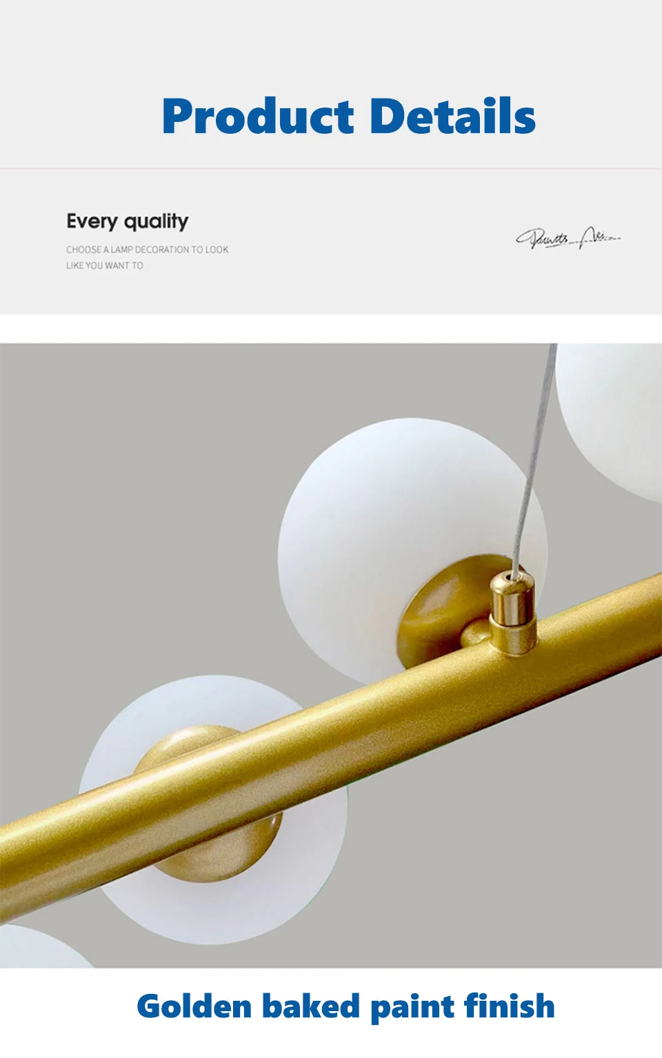 Line Glass Ball Pendant Lights Nordic LED Energy-Efficient Hanging Ceiling Lamp with Adjustable Cord for Dining Room Living Room