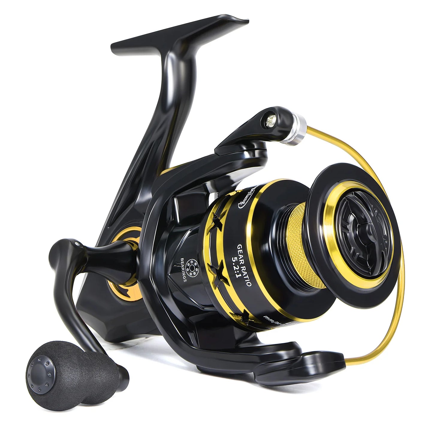Sougayilang Spinning Fishing Reel 1000-7000 Series 5.2:1 Gear Ratio Aluminum Spool Ultra Smooth Reel Max Drag 20kg Fishing Tool
