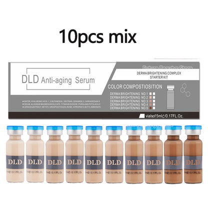 5ml Hyaluronic Acid Peptide Facial Serum BB Cream Glow Ampoule Kit Niacinamide Moisturizing Hydration Skin Rejuvenation Beauty