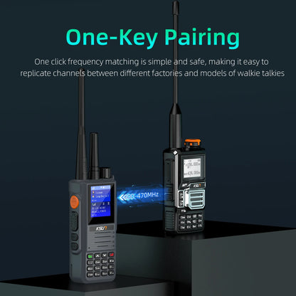 KSUN 4G POC Network Radio Long Range Analog Uhf Two Mode Radios Walkie Talkie Compatible with Zello Real-ptt Poc Global App