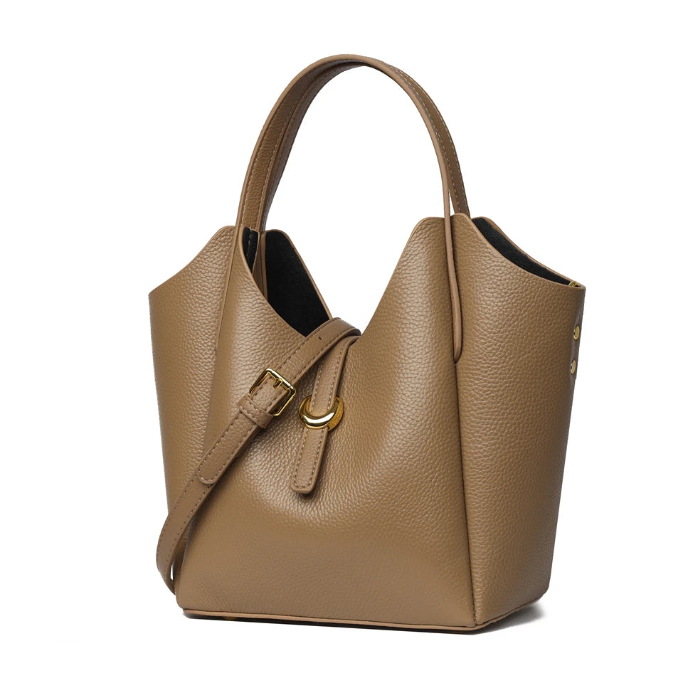 100% Genuine Cow Leather Handbag Women Fashion Elegant Crossbody Bags for Ladies Small Hand Bag Cowhide Shoulder Bags Designer