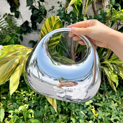 Golden Evening bag Purses and handbag luxury Designer shoulder bags moon bag Party Wedding Round Acrylic Shiny  Clutch purse