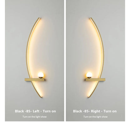 LED Wall Lamp 55/105CM Smart Remote Control Left Right Lighting Wall Sconces Bedroom Bedside Living Room Home Led Lights Lustre