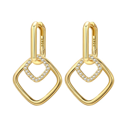 Original 925 Sterling Silver Heart Vintage Luxury Earrings Fashion 18K Gold Hoop Earrings for Women Piercing Jewelry Aretes 2026