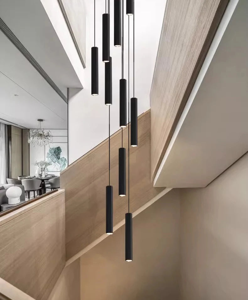 Modern home decor led lights pendant light lamps forstaircase Chandeliers for living room hanging light indoor lighting