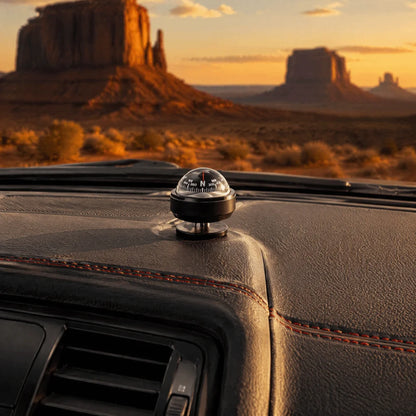 Clear Mark Black Car Compass Portable Practical Dashboard Compass Plastic Vehicle Navigation Ball Vehicle Navigation