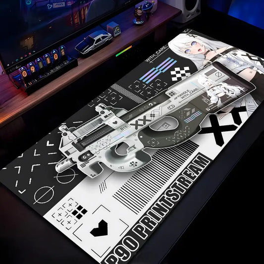 Popular Game CSGO Mouse Pad Mousepad HD Printing Computer Gamers Locking Edge Non-slip Mouse Pad XXL90x40cm Keyboard PC Desk Pad