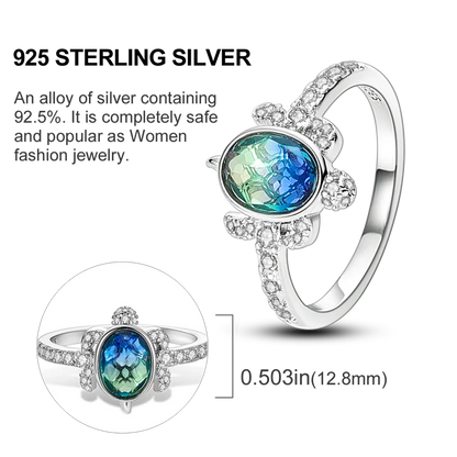 Original 925 Sterling Silver Ring Colorful Diamonds Cubic Zircon Finger Ring For Women Jewelry Wedding Engagement Birthday Gift