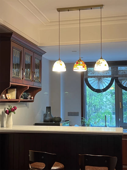 Glass Ceiling Chandelier Creative Sea Shell Lampshade Bedroom Bedside Hanging Lamp Interior Decoration Lighting Pendant Lights