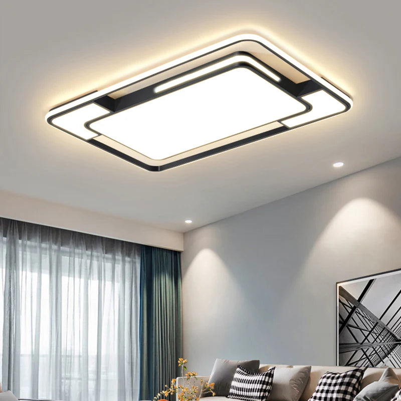 Living Room LED Ceiling Lamp Modern Simple Bedroom Room Dining Light Nordic Lustre Home Decoration Interior Lighting Chandelier
