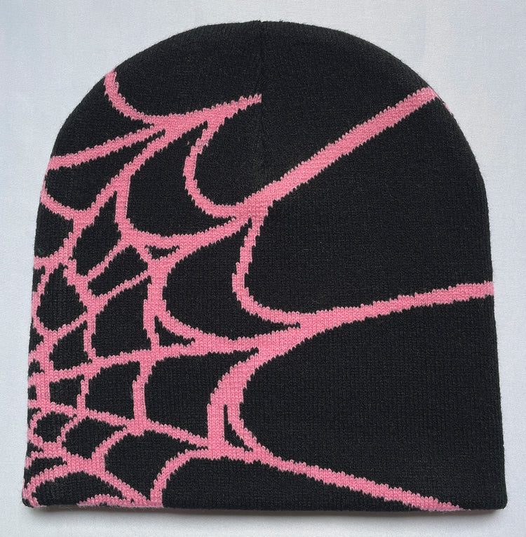 Four Seasons Men's And Women's Universal Y2K Knit Hat Spider Web Riding Outdoor Sports Fashion Hat