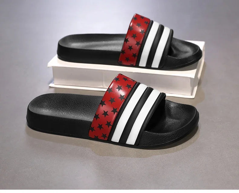 Plus Size Men Indoor Home Slippers Male Soft Comfortable Bath Slipper Men's EVA Flat Thick Platform Outdoor Beach Sandals Summer