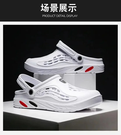 Plus Size 47 48 49 Men Summer Clogs Sandals EVA Slippers Men and Women Garden Shoes Beach Sandals Couple's Outdoor House Slides