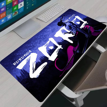 Mouse Pad PC Gamer Anime Desk Mat Non-Slip Rubber Laptop One Piece Zoro Playmat for Office Computer Accessories Gaming Mousepad