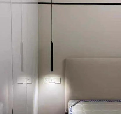 Modern LED Staircase Ceiling Chandelier Black Nordic Simple Indoor Lighting Fixture New Creative Design Island Long Hanging Lamp