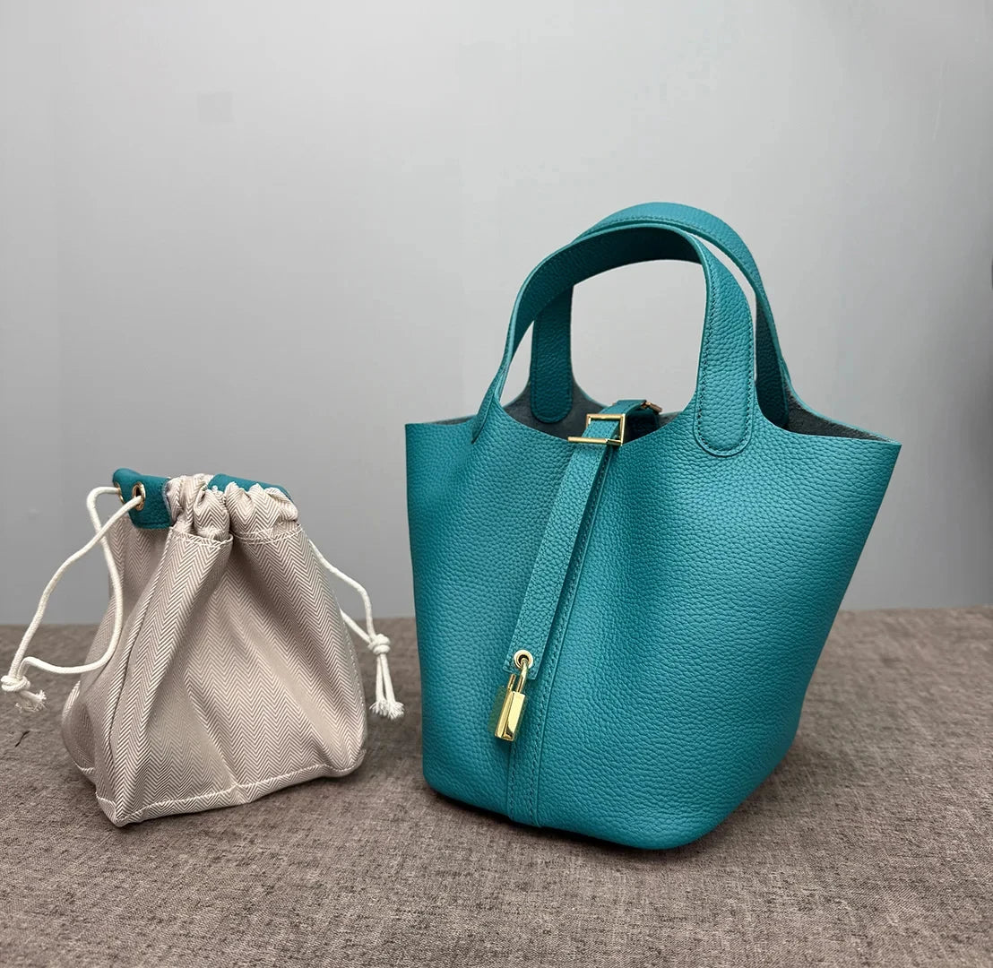 Women Bags Handbags Bucket Bag 18/22 Big Small Fashion Tote Bag Genuine Leather Luxury Quality Designers Lady Hand Bags