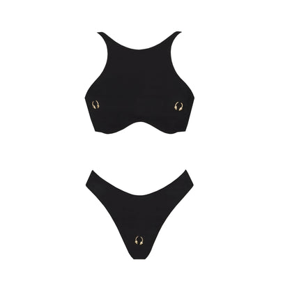 2026 2Pcs Sexy Women One Piece Swimsuit Female Swimwear Solid Biquini High Cut Monokini Push Up Swim Suits Bathingsuit Beachwear