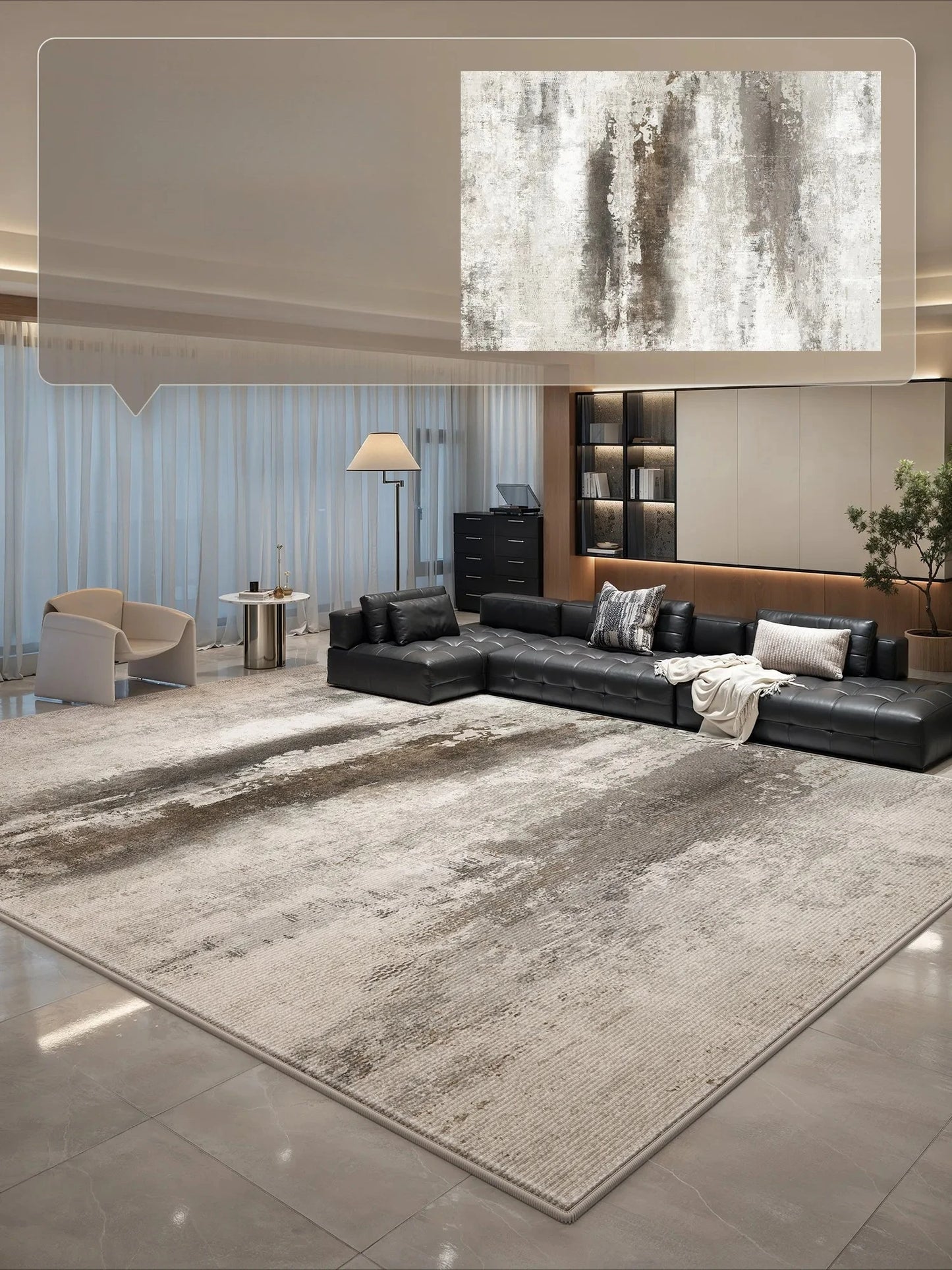 Large Area Living Room Decoration Washable Carpet Light Luxury Rugs for Bedroom Thick Plush Study Floor Mat Home Fluffy Soft Rug