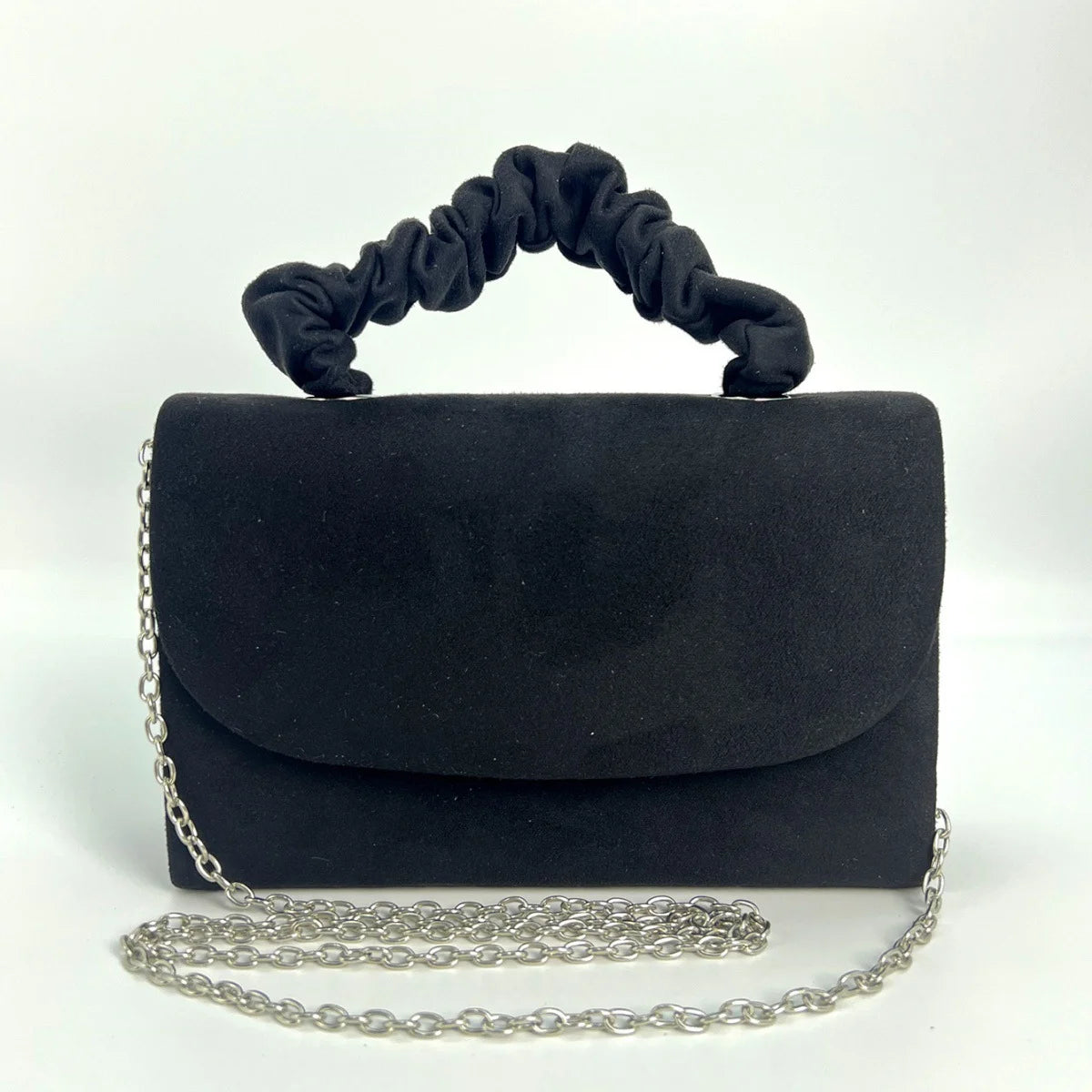Women's Evening Bag, Faux Suede Solid Color Evening Dress Handbag, Suitable for Business, Commuting, Portable Makeup Bag, Wallet, Ideal for Prom, Parties, Weddings, and Holiday Gatherings