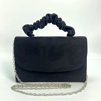 Women's Evening Bag, Faux Suede Solid Color Evening Dress Handbag, Suitable for Business, Commuting, Portable Makeup Bag, Wallet, Ideal for Prom, Parties, Weddings, and Holiday Gatherings