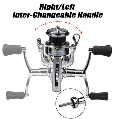 Spinning Fishing Reel 7+1BB Stainless Steel Bearings 5.2:1 6KG Max Drag Left Right Handle Saltwater Freshwater Lure Reel Tackle