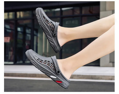 Summer Unisex Clogs Sandals Shoe Men Woman Hoof Thongs Stamp Garden Beach Big Size 36-49 Slippers for Men's Shoes Zapatos Hombr