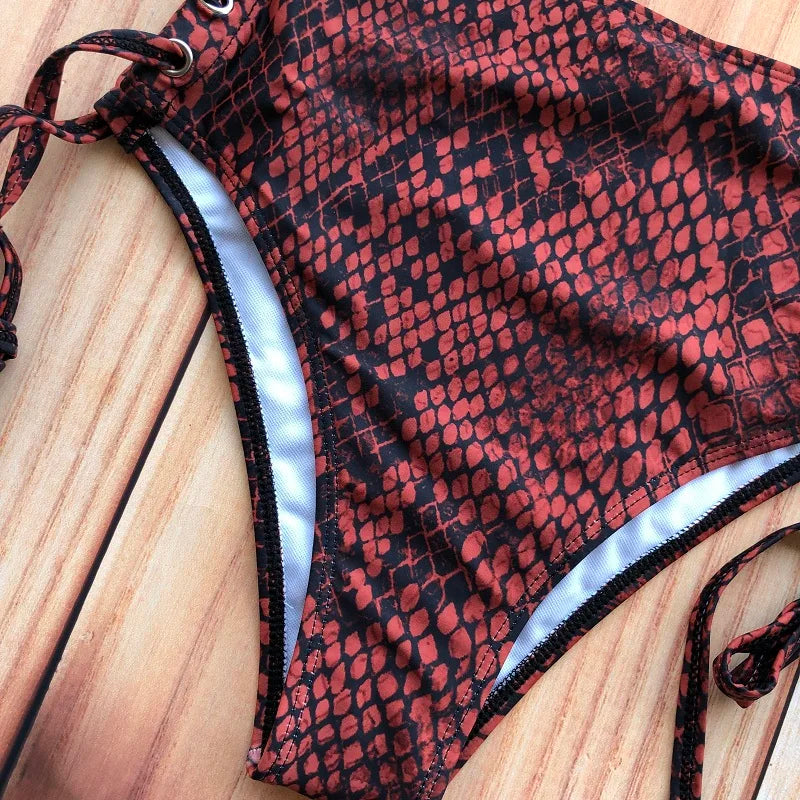 Bandage Bikini Sport Swimwear Women Swimsuit High Waist Bikini Set Push Up Maillot De Bain Femme Beachwear 2026 Bathing Suit