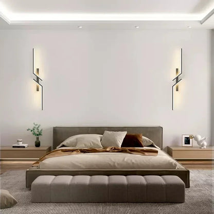 LED Wall Light Modern Minimalist Strip Lighting for Bedroom Bedside Living Room TV Backlight Sofa Decor Wall Sconce Ambient Lamp