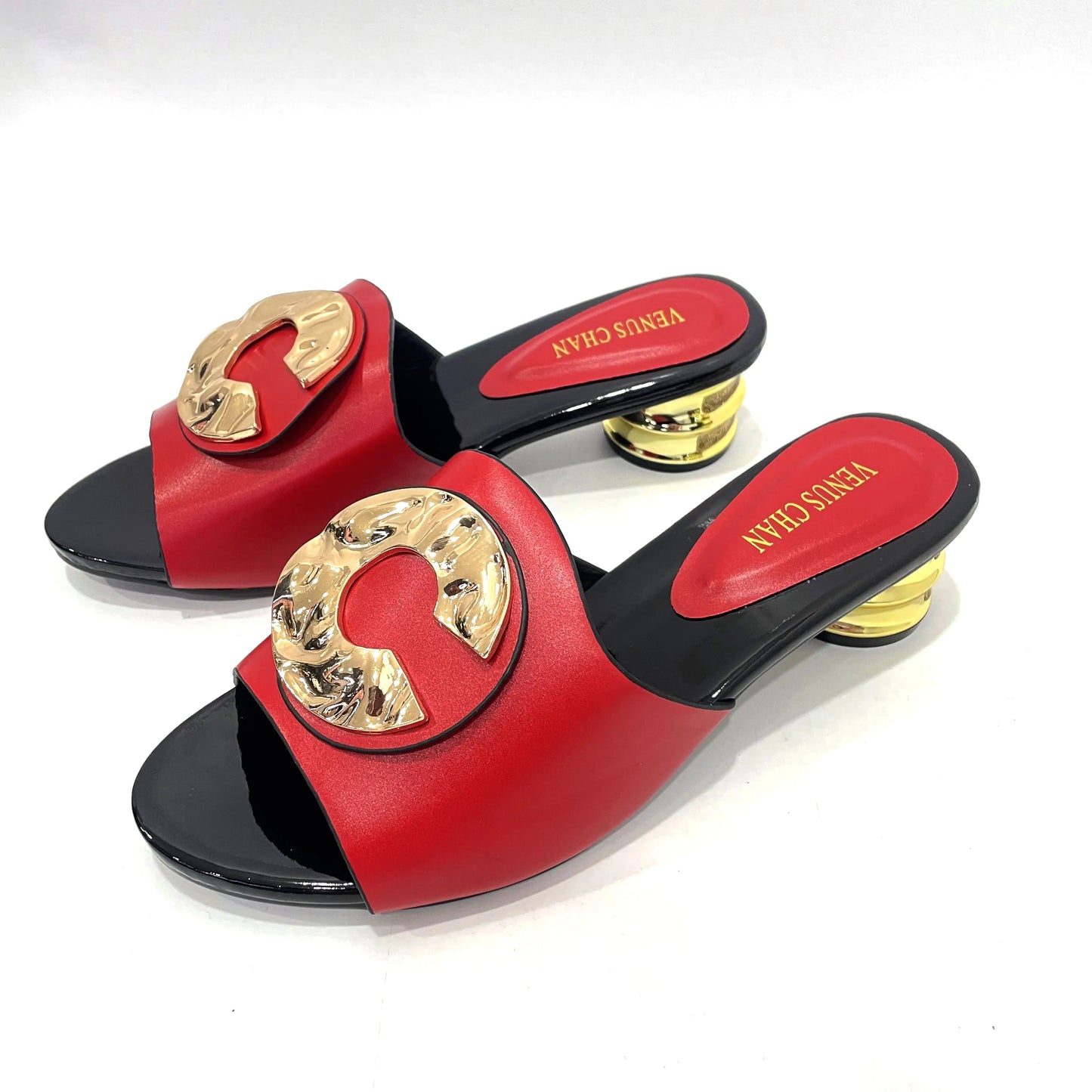 Blue Italian Women Wedding Pumps Decorated with Rhinestone Slip on Shoes for Women Nigerian Shoes Luxury Sandals Women