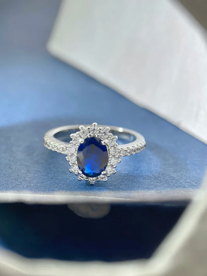 925 Sterling Silver Classic Gorgeous Zircon Queen's Crown Ring For Women Engagement Wedding Luxury High Quality Fine Jewelry
