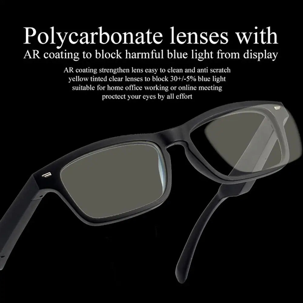 Smart Glasses Wireless BT 5.0 Hands-Free Calling Music Audio Sport Headset Eyewear Intelligent Eyeglasses IPX7 Waterproof