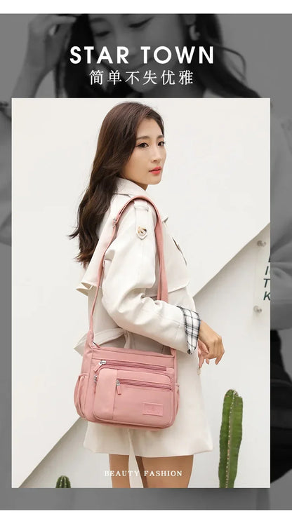 Fashion Shoulder Crossbody Bag for Women Messenger Bags Waterproof Nylon Ladies Handbag Tote Bags for Women Sac A Main Femme